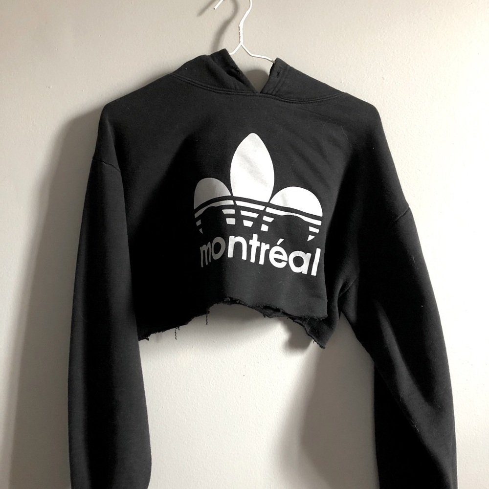 Adidas “Montreal” Cropped Hoodie